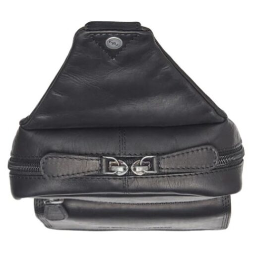 The Chesterfield Brand kožená crossbody taška Turella C58.071400 čierna pohľad zhora