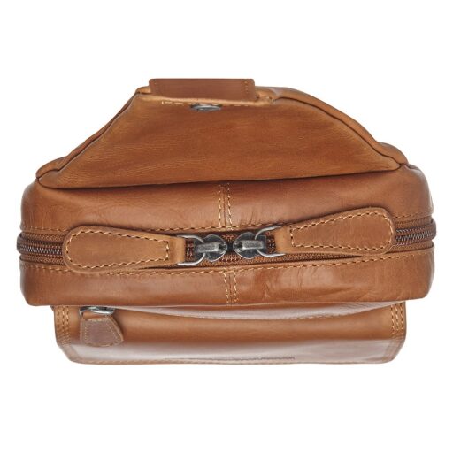 The Chesterfield Brand kožená crossbody taška Turella C58.071431 koňaková obojsmerný zips