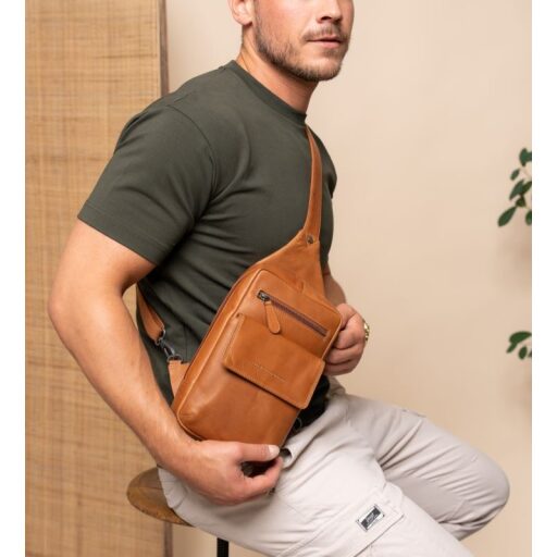 The Chesterfield Brand Kožená crossbody taška Turelle C58.071431 koňaková