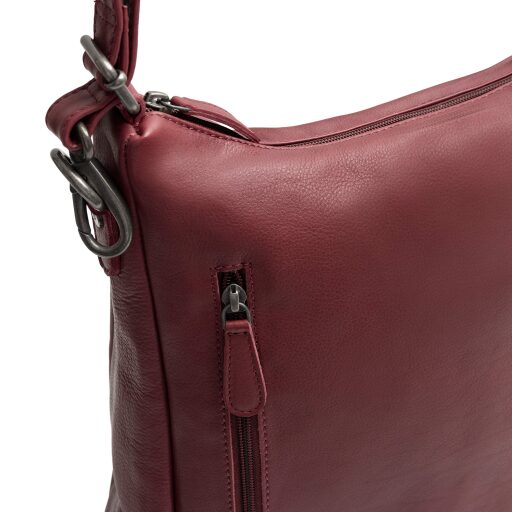 The Chesterfield Brand Kožená kabelka - batoh 2v1 Azura C48.143818 vínovo červená predná priehradka