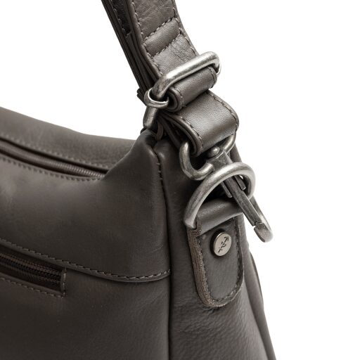 The Chesterfield Brand Kožená kabelka - batoh 2v1 Azura C48.143833 tmavošedá detail