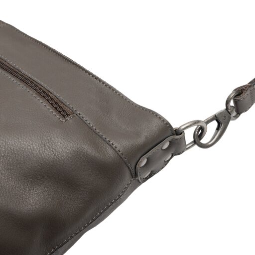 The Chesterfield Brand Kožená kabelka do ruky aj cez rameno Astero C48.142333 tmavo sivá detail