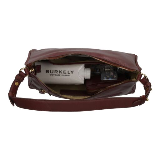 BURKELY Kožená kabelka do ruky aj cez rameno Fine Florence 1001711.34.51 čierna