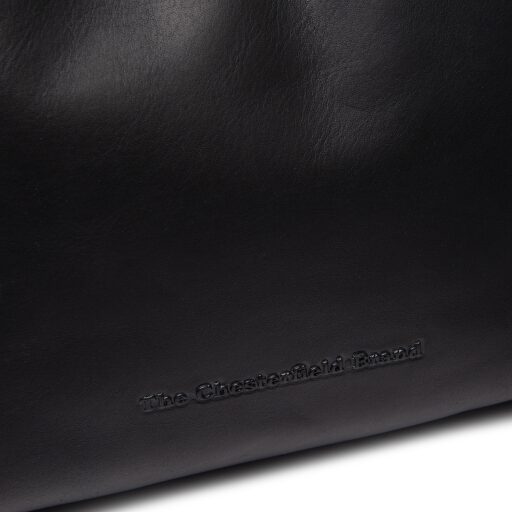 The Chesterfield Brand kožená kabelka do ruky aj cez rameno Skara C48.140200 čierna logo