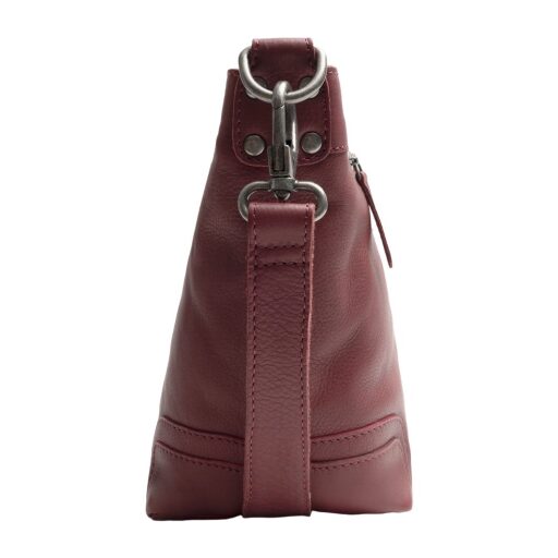 The Chesterfield Brand Kožená kabelka do ruky aj cez rameno Zarita C48.142218 vínovo červená