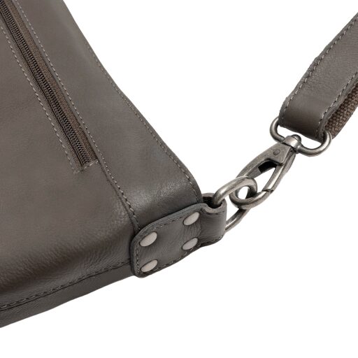 The Chesterfield Brand Kožená kabelka do ruky aj cez rameno Zarita C48.142233 tmavo sivá