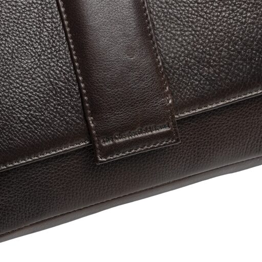 The Chesterfield Brand Kožená kabelka cez rameno Zora C48.144401 hnedá logo