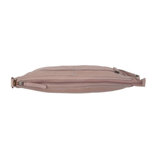 The Chesterfield Brand Kožená kabelka cez rameno C48.131812 Clarita svetlofialová zips