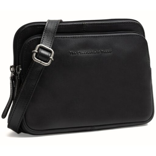 The Chesterfield Brand kožená kabelka cez rameno / crossbody Caia C48.144600 čierna predná strana