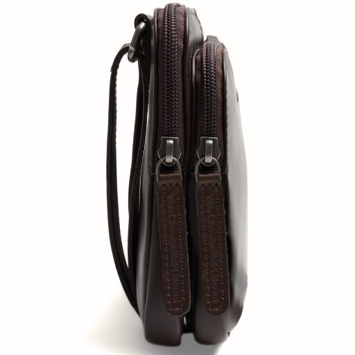 The Chesterfield Brand kožená kabelka cez rameno / crossbody Caia C48.144601 hnedá bočný pohľad