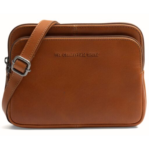 Kožená kabelka cez rameno / crossbody The Chesterfield Brand Caia C48.144631 koňaková