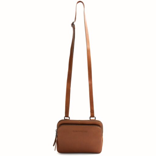 The Chesterfield Brand kožená kabelka na rameno / crossbody Caia C48.144631 koňakový ramenný popruh
