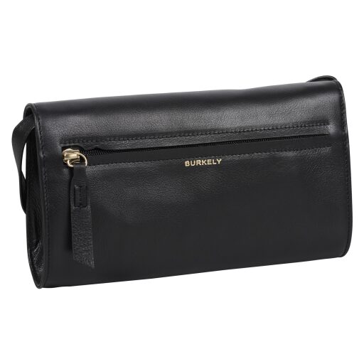 BURKELY Kožená kabelka cez rameno / crossbody Demi 1001905.46.10 čierna zadná strana