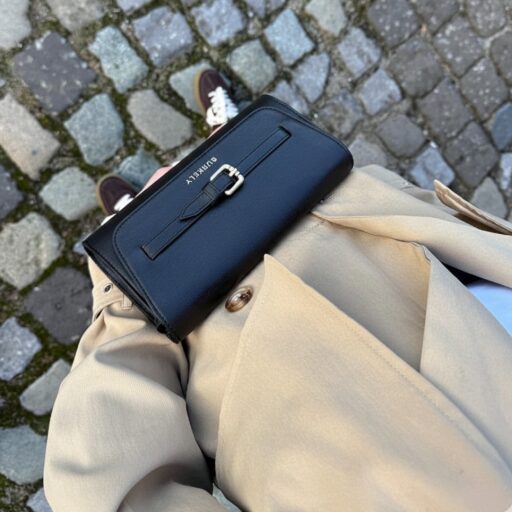 BURKELY Kožená kabelka cez rameno / crossbody Demi 1001905.46.10 čierna