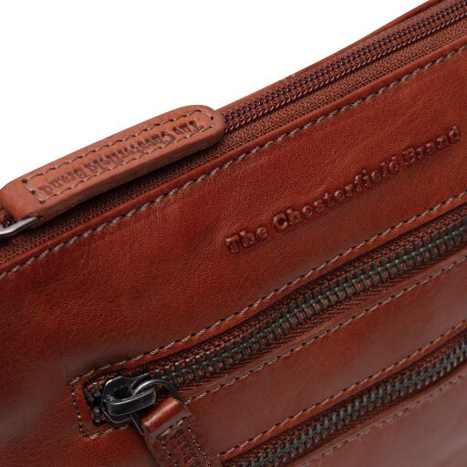 The Chesterfield Brand Kožená kabelka na rameno / crossbody Sienna C48.139431 koňaková logo