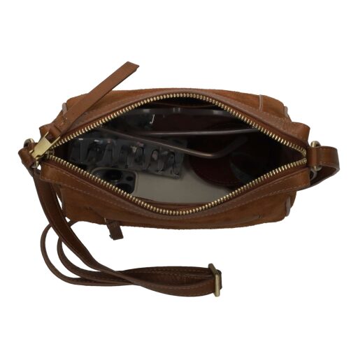 BURKELY Kožená kabelka cez rameno / crossbody Sierra 1002106.25.24 čierna