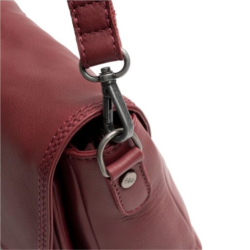 The Chesterfield Brand Kožená kabelka cez rameno Miloa C48.142118 vínovo červená