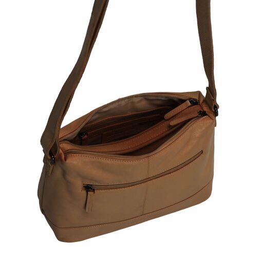 DANIEL RAY kabelka cez rameno / crossbody Muswellbrook DRL 16.1598.31 koňaková otvorená