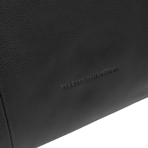 The Chesterfield Brand Kožená kabelka cez rameno Nerissa C48.143700 čierna logo