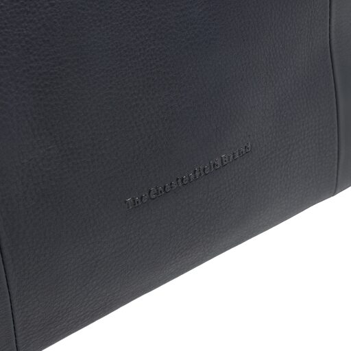The Chesterfield Brand Kožená kabelka cez rameno Nerissa C48.143710 tmavomodrá logo