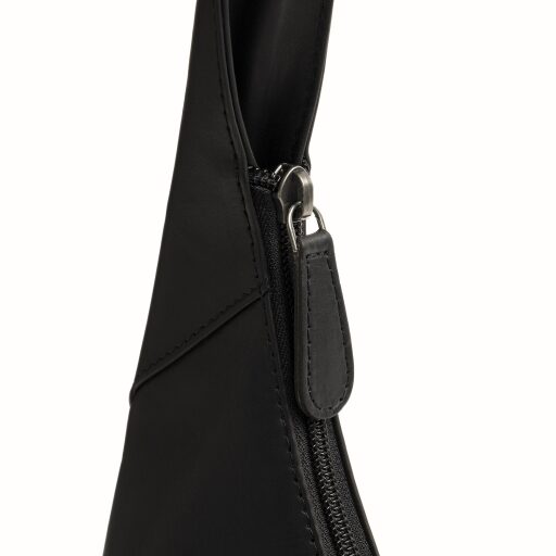 The Chesterfield Brand Kožená kabelka cez rameno Neya C48.144700 čierna detail zips