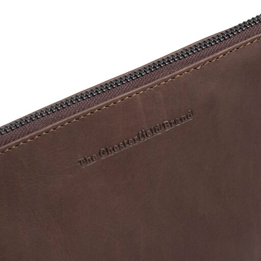 The Chesterfield Brand kožená kabelka na rameno Orinoco C48.144201 hnedá logo
