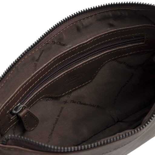 The Chesterfield Brand kožená kabelka cez rameno Orinoco C48.144201 hnedá vnútorné priehradky