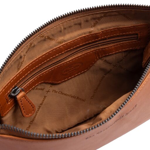 The Chesterfield Brand kožená kabelka cez rameno Orinoco C48.144231 koňaková otvorená