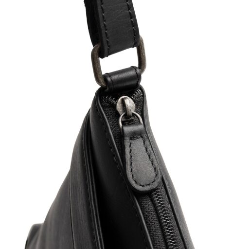 The Chesterfield Brand kožená kabelka cez rameno Trenton C48.144100 čierna zips