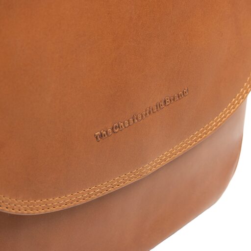 The Chesterfield Brand kožená kabelka cez rameno Vayana C48.144831 koňaková logo