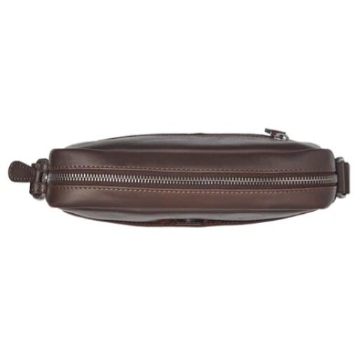 The Chesterfield Brand Dámska kožená kabelka cez rameno Westmere C48.139601 hnedá náhľad zhora