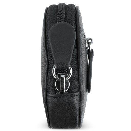 Bugatti kožená kľúčenka / puzdro na kľúče RFID Black Magic 49123501 čierne bočný náhľad