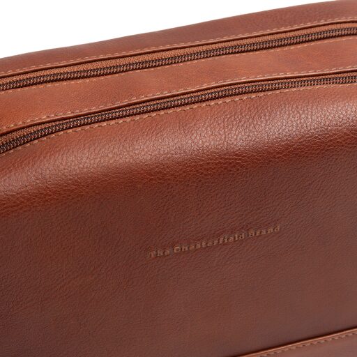 The Chesterfield Brand Kožená kozmetická taška Montelaro C08.063931 koňaková logo