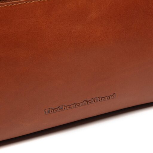 The Chesterfield Brand Kožená kozmetická taška Trevia C08.054231 koňaková logo