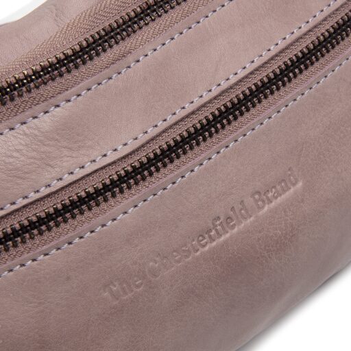 The Chesterfield Brand Kožená ľadvinka vintage štýl Severo C23.102212 svetlo fialová logo