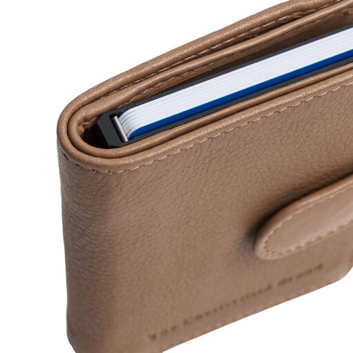 Kožená peňaženka - puzdro na karty RFID Althea béžová bočný náhľad