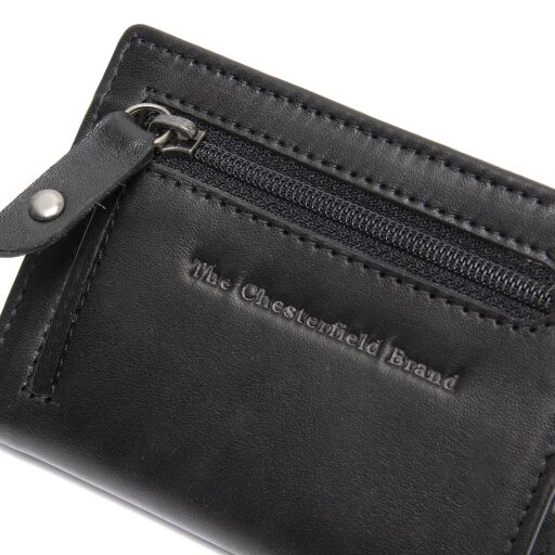 The Chesterfield Brand Kožená peňaženka - puzdro na karty RFID Gabriela C08.060700 čierna logo