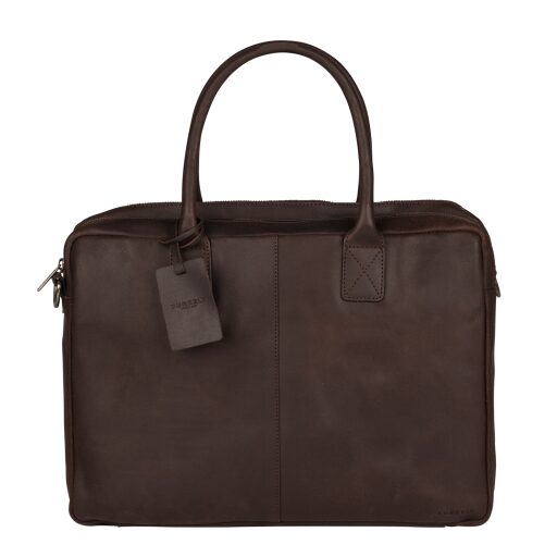 BURKELY Kožená pracovná taška na notebook 15,6" Taylor Worker 9007979.22.20 hnedá