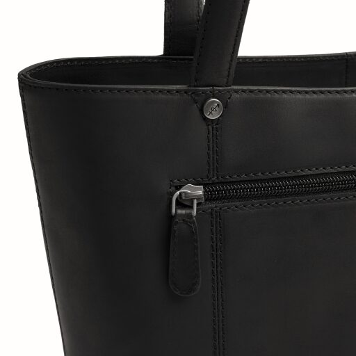The Chesterfield Brand Kožená shopper kabelka Anira C38.023100 čierna zadné vrecko