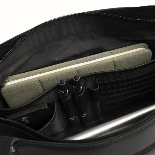 The Chesterfield Brand Kožená shopper kabelka Anira C38.023100 čierna vnútorné priehradky