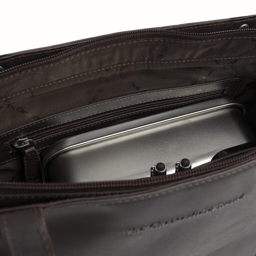 The Chesterfield Brand Kožená shopper kabelka Anira C38.023101 hnedá otvorená