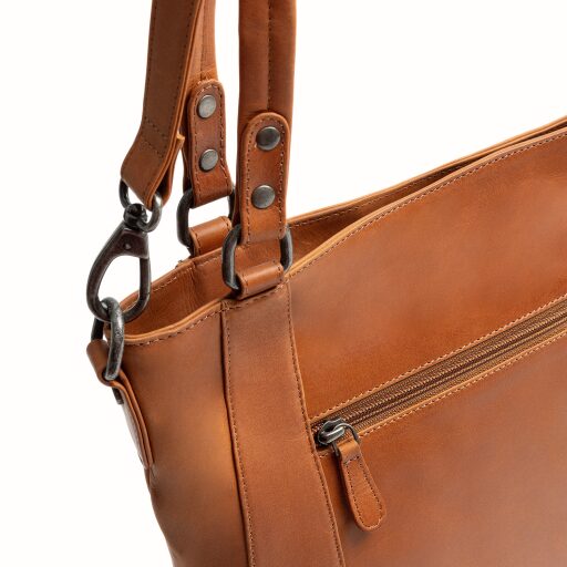 The Chesterfield Brand Kožená shopper kabelka Elira C48.143931 koňaková zadné vrecko
