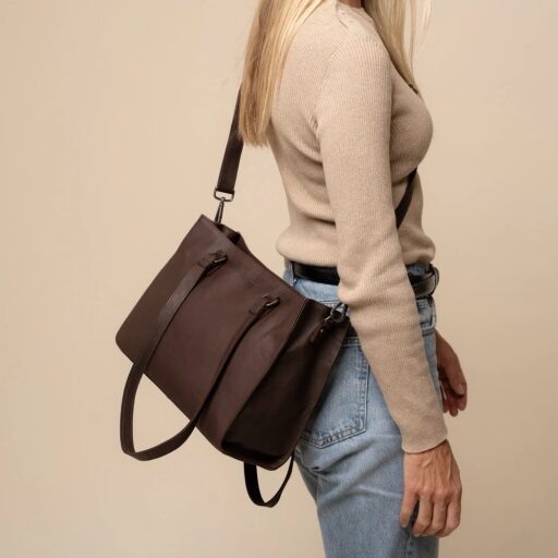 The Chesterfield Brand Kožená shopper kabelka Ellsworth C38.022801 hnedá ako crossbody