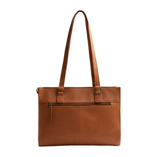 The Chesterfield Brand Kožená shopper kabelka Ellsworth C38.022831 koňaková zadná strana