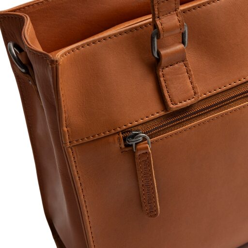 The Chesterfield Brand Kožená shopper kabelka Ellsworth C38.022831 koňaková zadné vrecko