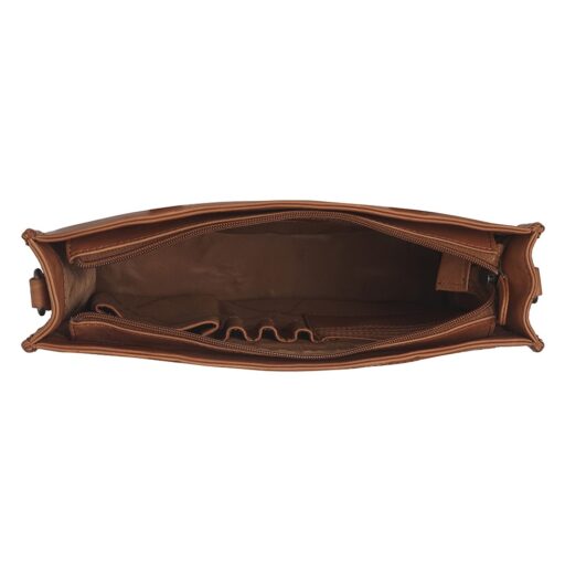 The Chesterfield Brand Kožená shopper kabelka Estella C38.021831 koňaková otvorená