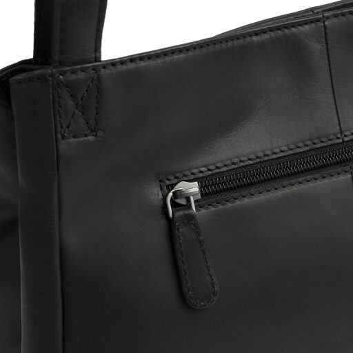 The Chesterfield Brand Kožená shopper kabelka Lioren C48.145000 čierna zadné vrecko
