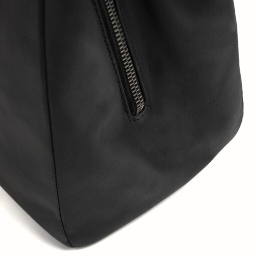 The Chesterfield Brand Kožená shopper kabelka Lioren C48.145000 čierna detail zipsu
