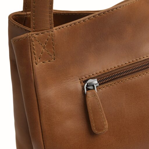 The Chesterfield Brand Kožená shopper kabelka Lioren C48.145031 koňaková zadná priehradka
