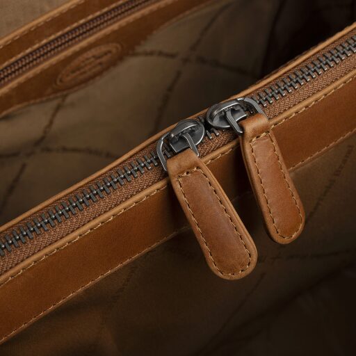 The Chesterfield Brand Kožená shopper kabelka Lioren C48.145031 koňaková obojsmerný zips